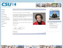 Tablet Screenshot of csu-pfarrkirchen.de